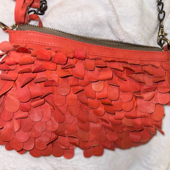 Jesslyn Blake genuine Leather Fish Scale Fringe Clutch/Shoulder* - Picture 15 of 15
